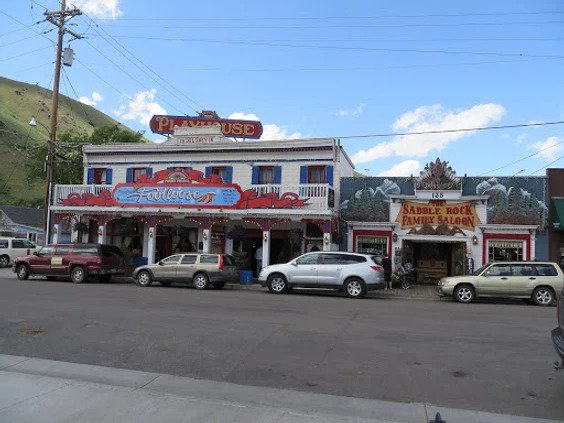 A photo of the Saddle Rock Family Saloon in downtown Jackson Hole