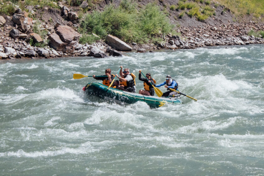 Jackson Hole Rafting Small Boat Slam Teton Whitewater