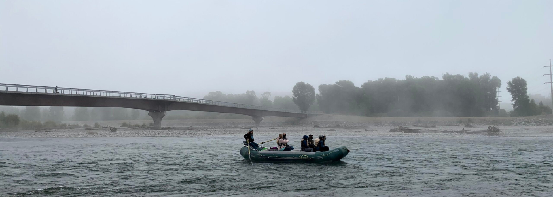 rainy day rafting in jackson hole